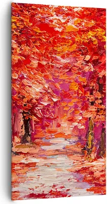 Produktbild von Bild auf Leinwand - Leinwandbild - Einteilig - Herbst Park Allee - 65x120cm - Wand Bild - Wanddeko - Wandbilder - Leinwanddruck - Bilder - Wanddekoration - Leinwand bilder - Wandbild - PA65x120-4292