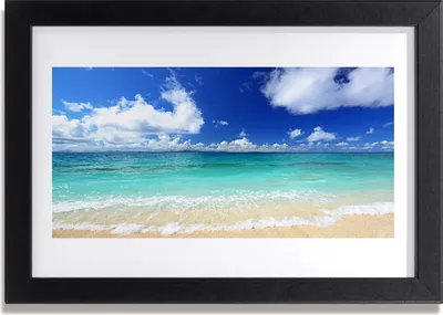 Produktbild von Bild 30x20 MDF-Rahmen Wandkunst Seestrandlandschaft