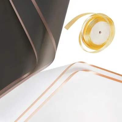 Immagine prodotto di Carta da pacchi bianca e nera, 56 x 56 cm, confezione da 20 pezzi, ideale per confezioni regalo