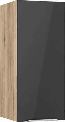 Produktbild von Optifit Hängeschrank Linus984 BxTxH 30 x 34,9 x 70,4 cm anthrazit glänzend zerlegt Anschlag reversibel KFLI OM306-8+
