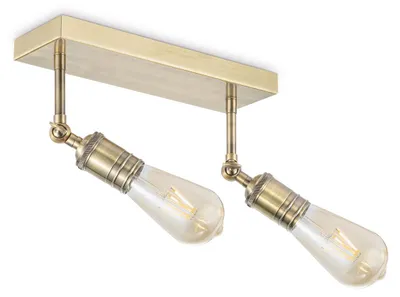Produktbild von Home Sweet Home Aufbaustrahler Spy 2 - inkl. dimmbarem LED-Leuchtmittel - Messing