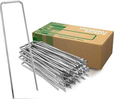 Produktbild von Stabile Erdnägel 100 Stück 150mm lang 25mm breit für Garten