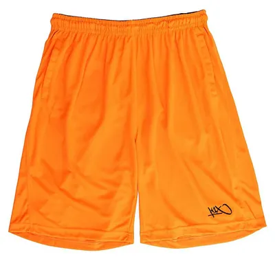 Produktbild von K1X Basketball New Micromesh Shorts mit 3 Taschen, Farbe:Orange, Kleidergröße:L