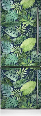 Produktbild von Aufkleber Kühlschrankmagnete Dekoration Kühlschrankfolie 60x180 cm - Exotisch