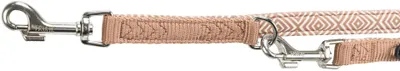 Produktbild von TRIXIE Premium V-Leine mit Neopren-Polsterung, XS–S: 2,00 m / 15 mm, Boho-Rauten / karamell