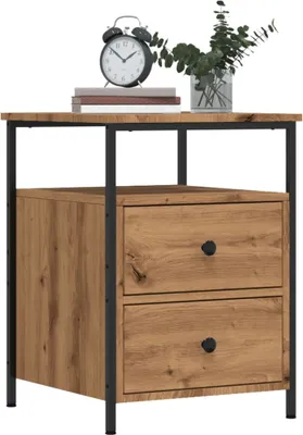 Obrázok produktu pre vidaXL Nočné stolíky 2 ks. Artisan dub 44x45x60 cm materiál na báze dreva