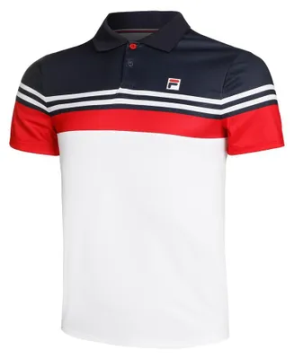 Imagen del producto de Camiseta polo Fila, color blanco/rojo, talla S