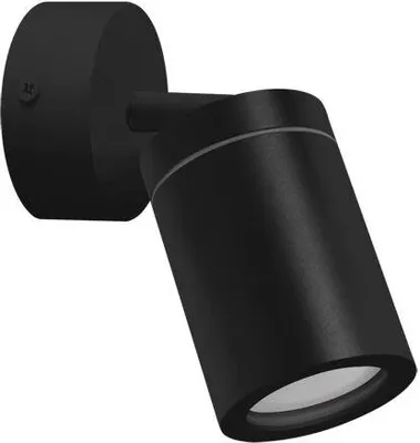 Produktbild von Badezimmer-Wandleuchte schwarz IP44 beweglich TENOR GU10 20W Ideus 04069