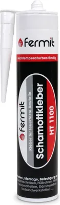 Produktbild von Fermit Schamottkleber HT 1100 - Kleber für feuerfeste Bauteile 310 ml