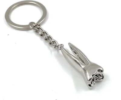 Produktbild von Onwomania - "Zahn Wurzel Zahnarzt Schlüsselanhänger - Metall Glücksbringer ideal als Geschenk z.B. für den besten Freund, die beste Freundin, Mama