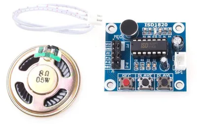 Imagen del producto de Módulo de grabación de voz - Módulo de sonido - 10 segundos - Para Arduino con altavoz