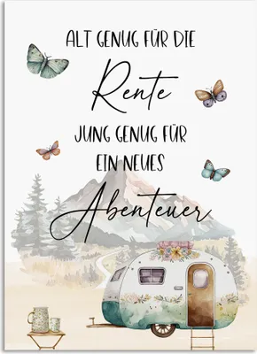 Produktbild von Postkarte KOLLEGEN Alt genug für die Rente