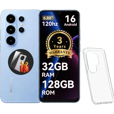 Obrázok produktu pre Smartphone Blackview WAVE 10 bez zmluvy, Android 16, 32+128 GB, Dual SIM, 120 Hz, 6,88", 32 MP, Live Photos, 5000 mAh, Face ID, Wi-Fi 5G, Doke OS 5.0
