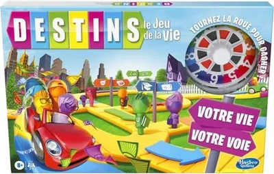 Obrázek produktu pro Desková hra „Destins Le jeu de la vie“, rodinná hra, 2–4 hráči, od 8 let, Hasbro Gaming
