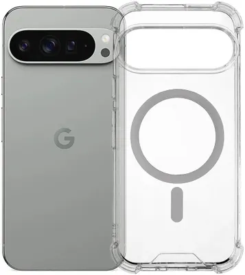 Immagine prodotto di Custodia MagSafe per Google Pixel 9 Pro XL - Cover posteriore Phonesta Shockproof - Trasparente