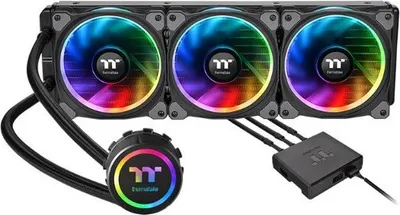 Produktbild von Thermaltake Floe Riing RGB 360 TT, All-in-One-Flüssigkeitskühler, 12 cm, 500 RPM, 1400 RPM, Schwarz