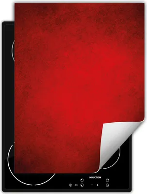 Produktbild von DarHaus Herdabdeckplatte Einteilig Küche Abdeckplatte für Glaskeramikfeld Abdeckung Induktionskochfeld Aufrollbare Matte 40x52 cm, Rot