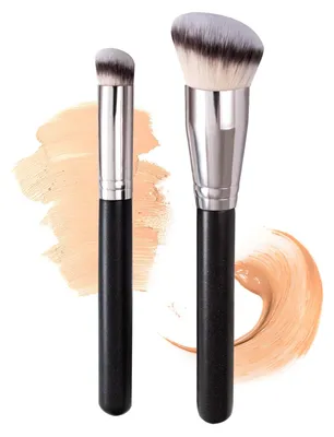 Productafbeelding van Solidchoice - Set van 2 Make-up Kwasten voor Concealer en Foundation
