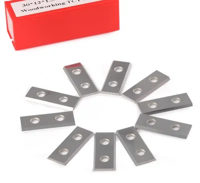 Hartmetall-Wendemesser 12x30x1,5 mm, 10 Stück, 2 Schneiden