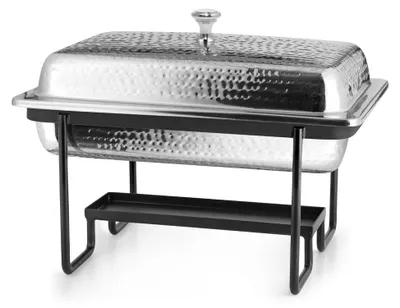 Produktbild von Rechteckiges Chafing Dish mit gehämmerter Oberfläche, 4 l, 40 cm