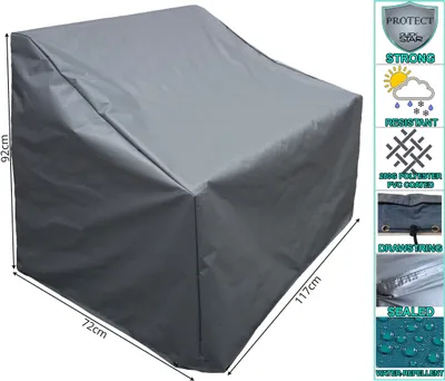 Produktbild von Schutzhülle Plane Bahia Lounge Sofa Grau 117x78x92/57cm