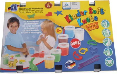 Image de Pâte à modeler souple pour enfants Basic Maxi 6x150g avec accessoires