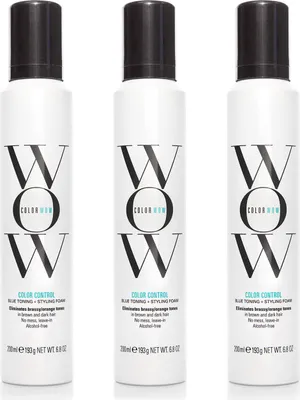 Produktbild von Color Control Blue Toning and Styling Foam 3x200 ml