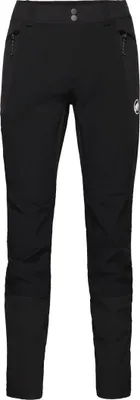 Schwarze Wanderhose "Ducan Pants" von Mammut; geeignet für Herren; mit zwei Reißverschlusstaschen.