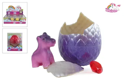 Immagine prodotto di Uovo di unicorno con unicorno in crescita 8 cm