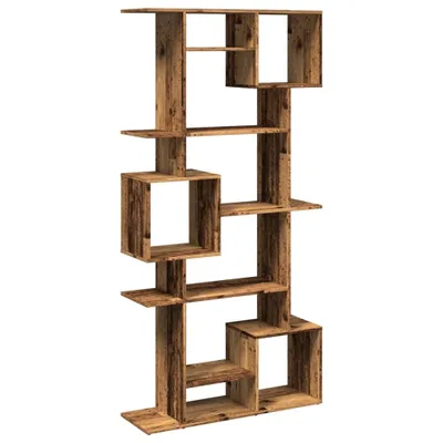 Obrázek produktu pro vidaXL Police na knihy vzhled starého dřeva 92x29x188 cm materiál na bázi dřeva