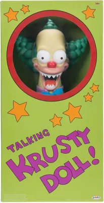 Zdjęcie produktu dla Jakks Pacific - Mówiąca Lalka Krusty The Clown z The Simpsons, 44 cm