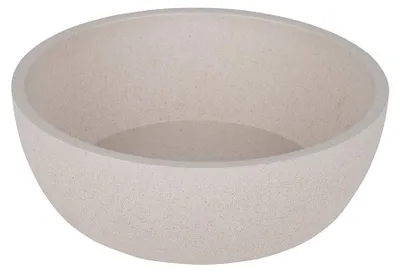 Produktbild von District 70-5351 Hundenapf aus Bambus, Merengue, klein, 14 x 14 x 5,2 cm (570 ml)