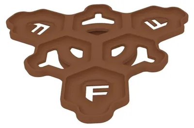 Image de Plateau tournant avec compartiments pour jetons, couleur marron