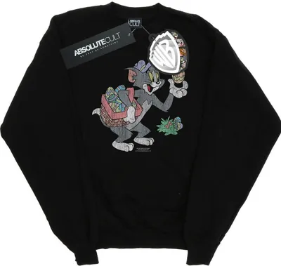 Produktbild von Tom And Jerry - "Egg Hunt" Sweatshirt für Herren BI47031 (L) (Schwarz)