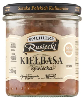 Zdjęcie produktu dla Rusiecki Spichlerz Kiełbasa Żywiecka 280G Pamapol