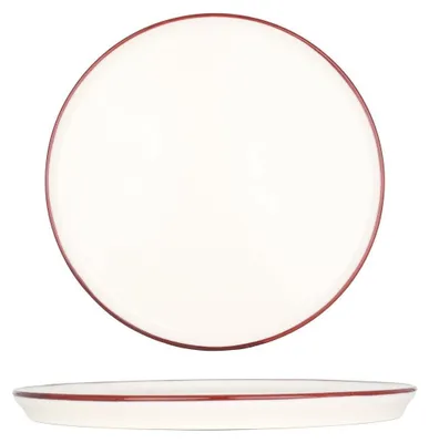 Zdjęcie produktu dla Talerz deserowy Bonna - Linea Burgundy - Porcelana - 22 cm