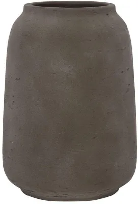Productafbeelding van Keramische plantenpot - Bruin - Diameter 25 cm x Hoogte 34 cm - Opening 14,5 cm
