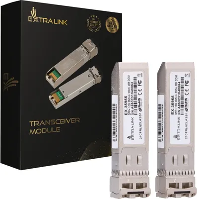 Produktbild von Extralink SFP+ Modul 10G LC 850nm 300m MM DOM 2er-Pack