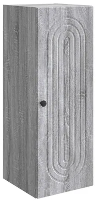 Image de Armoire murale vidaXL Gris Sonoma 33 x 34,5 x 90 cm en aggloméré