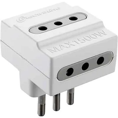 Obrázok produktu pre TROJITÝ ADAPTÉR 10 A 2P+T – zásuvka 10 A 2P+T