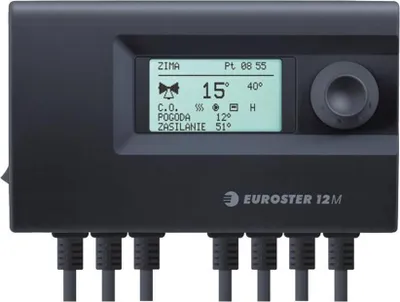 Image de Régulation de mélangeur Euroster 12M – en fonction des conditions météorologiques avec sonde de température extérieure et programme hebdomadaire, 230 V