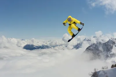 Obrázok produktu pre Dimex fototapeta MS-5-1574 Skákaci snowboardista 375 x 250 cm