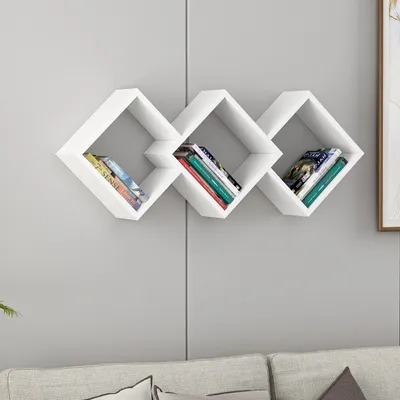 Immagine prodotto di Skye Decor, Galaxy - Bianco, Wandregal, Weiß, 100 % MELAMINBESCHICHTETETETETE SPANPLATTEN, 102 x 20 x 42 cm