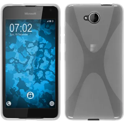 Produktbild von PhoneNatic Case kompatibel mit Microsoft Lumia 650 - clear Silikon Hülle X-Style + 2 Schutzfolien