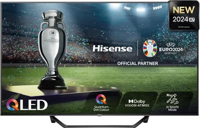 Produktbild von Hisense 50A7NQ 50 Zoll 4K UHD QLED Smart TV, 127 cm (50"), 3840 x 2160 Pixel, QLED, Smart-TV, WLAN, Grau