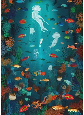 Produktbild von Gibsons The Art File: Underwater World, 1000 Stück(e)