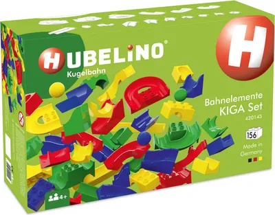 Produktbild von Hubelino Murmelbahn KIGA Schulset Bahnelemente 156-teilig Bauset