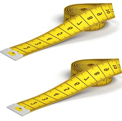 Maßband 2 Stück 200 cm/79 Zoll, doppelseitig, flexibel