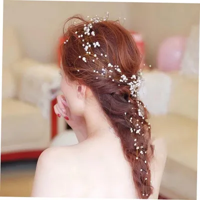 Produktbild von Haarschmuck für Brautjungfern und Hochzeiten – Stirnband, Haarband und Haargummi für Bräute, Abschlussball und Mädchen
