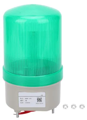 Obrázok produktu pre Varovné svetlo BERM, LED blikačka, zariadenie na signalizáciu alarmu, lampa, núdzové osvetlenie, 220 VAC, BEM-1101, zelená